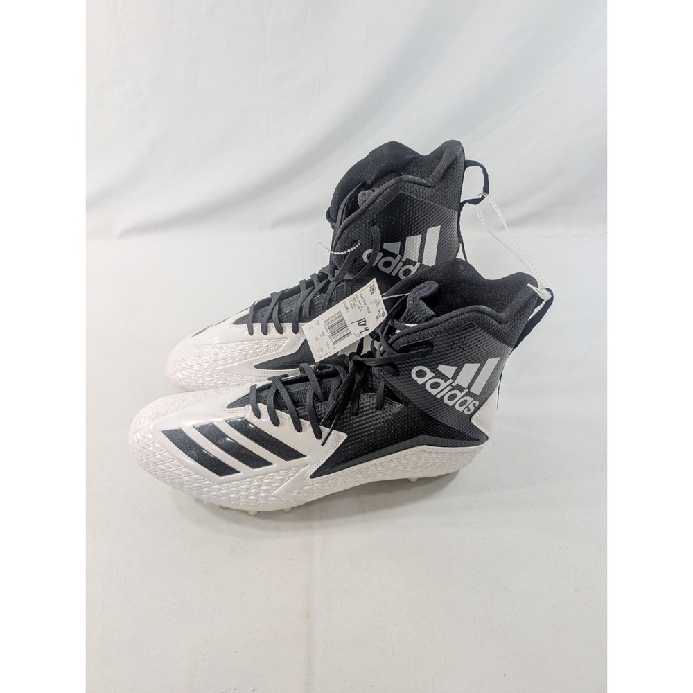 New Adidas SM Freak High Top Football Cleats Men's Size 15 White ART DB0861